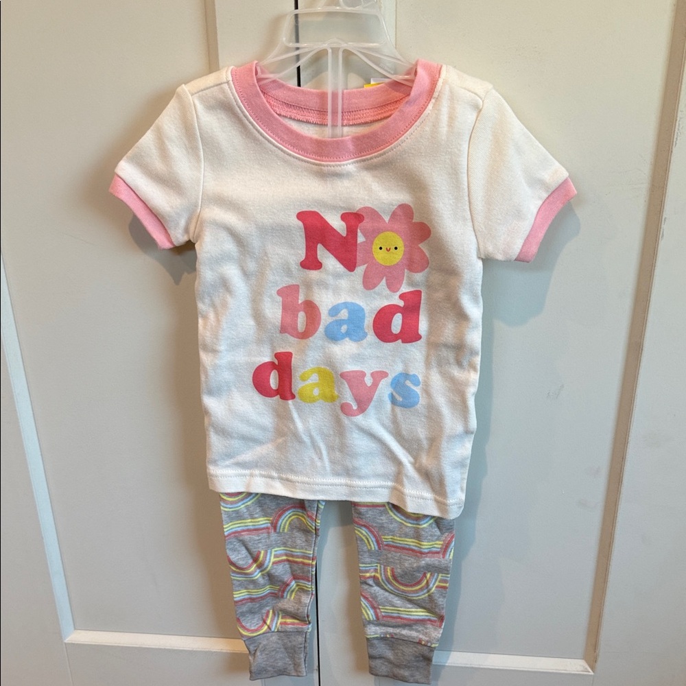 Old Navy Kids Pajamas Set - White and Pink
